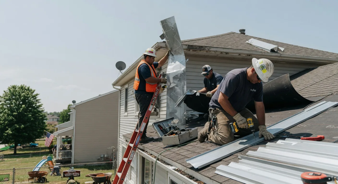 Storm Damage Metal Roof Repair in Park City, KY